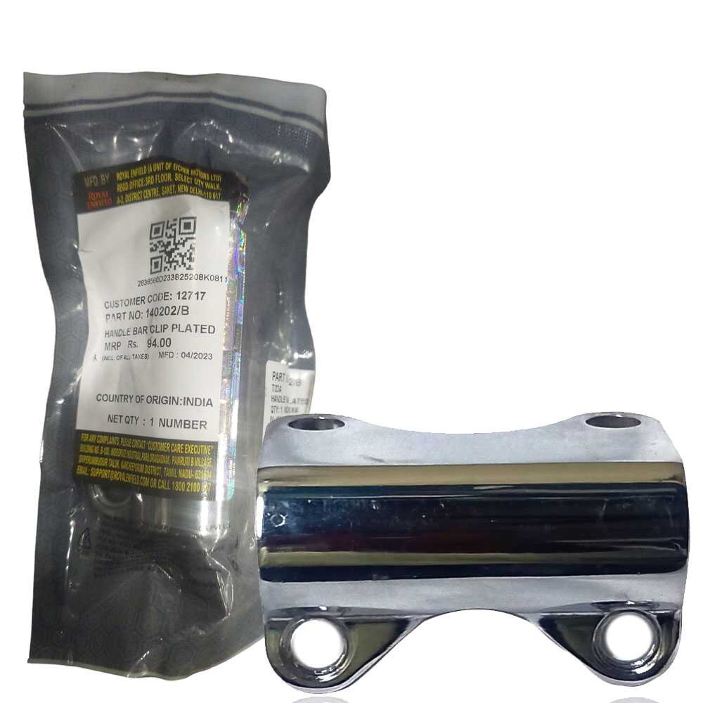 140202/B HANDLE BAR CLIP PLATED