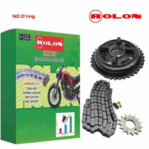 CHAIN AND SPROCKET - KIT- STANDARD & ELECTRA -ROLON - NON ORING